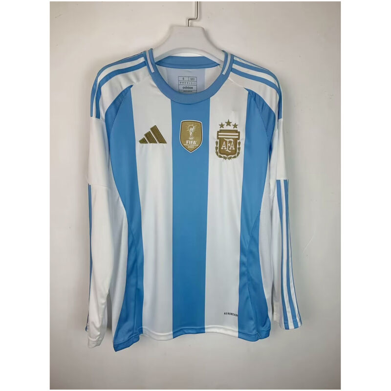 Mens Argentina Home Jersey Long Sleeve 2024