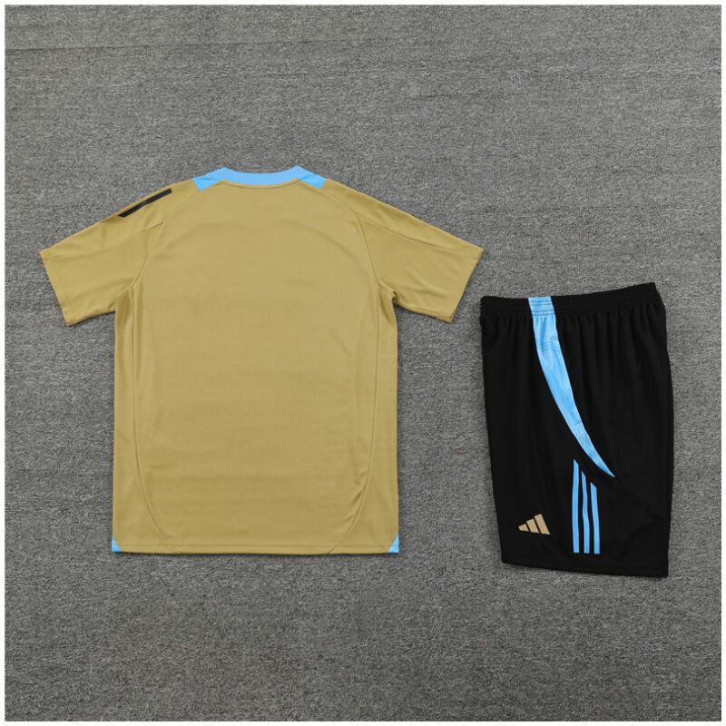 Kids Argentina Short Training Suit Gold 2024