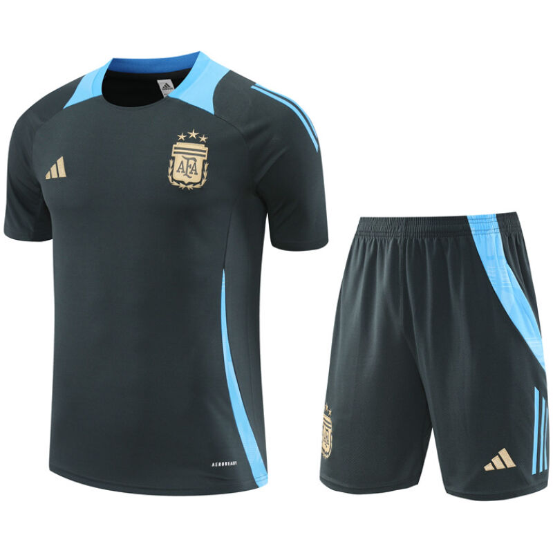 Mens Argentina Short Training Suit Dark Grey 2024