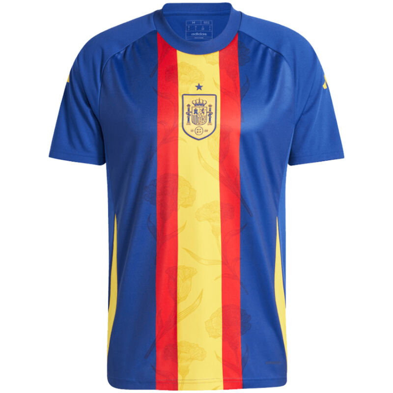 Mens Spain Short Training Blue Jersey 2024