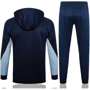 Mens France Hoodie Sweatshirt + Pants Training Suit Royal II 2024