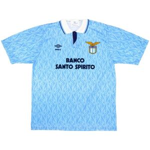 Mens S.S. Lazio Retro Home Jersey 1991