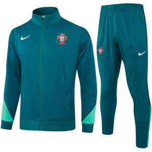 Mens Portugal Jacket + Pants Training Suit Green 2024