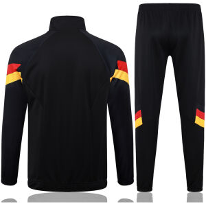 Mens Germany Jacket + Pants Training Suit Black 2024