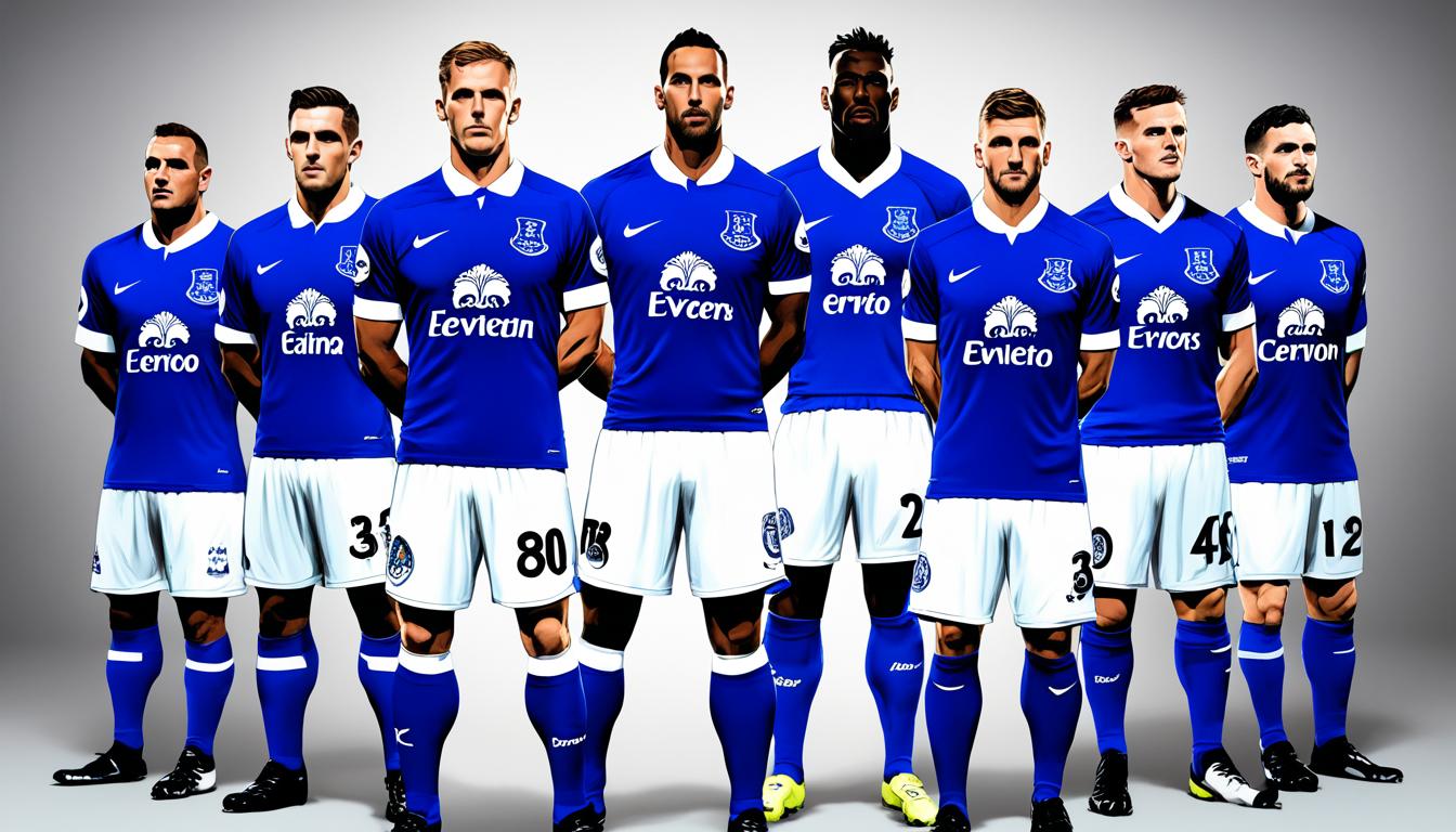 Everton retro kits