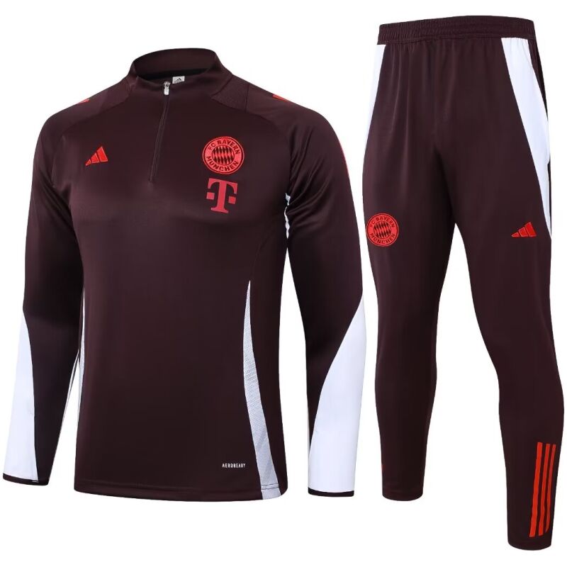 Mens Bayern Munich Training Suit Burgundy 2024/25