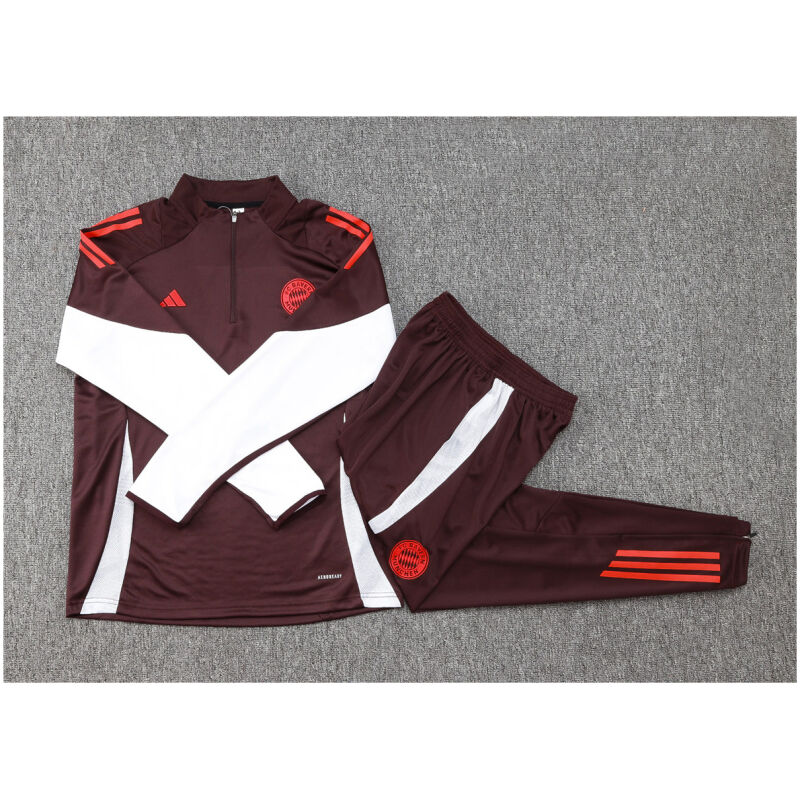 Kids Bayern Munich Training Suit Burgundy 2024/25