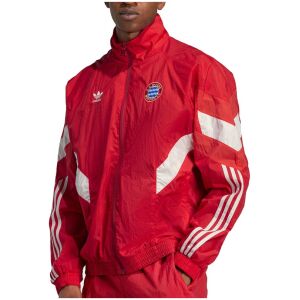 Mens Bayern Munich adidas Originals Lifestyler Full-Zip Track Jacket Maroon 2024/25