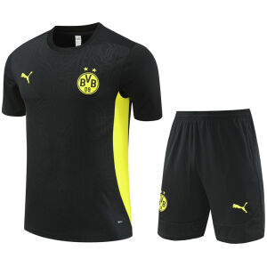 Mens Borussia Dortmund Short Training Suit Black 2024/25