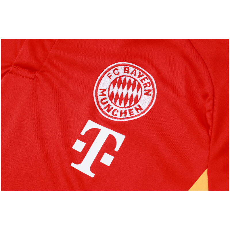 Mens Bayern Munich Polo Shirt Red 2024/25