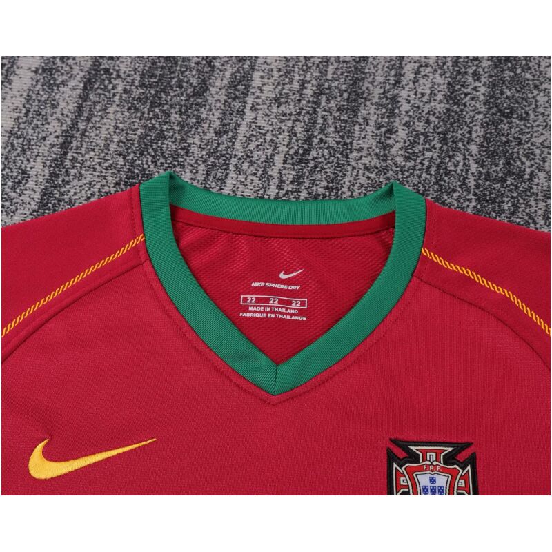 Kids Retro Portugal Home Jersey 2006