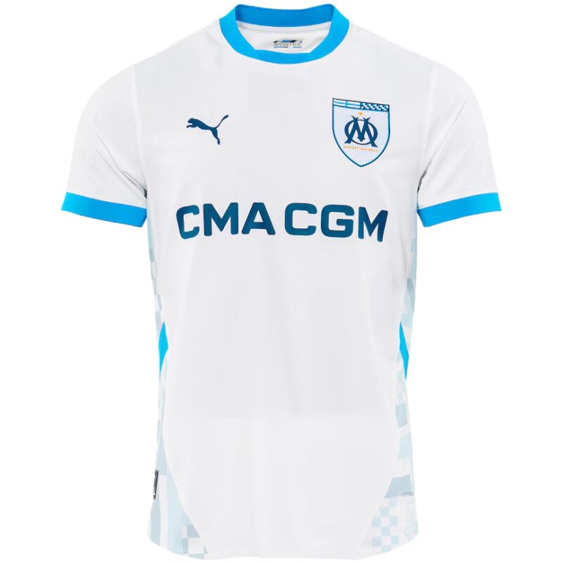 Mens Olympique Marseille Home Authentic Jersey 2024/25 – Match