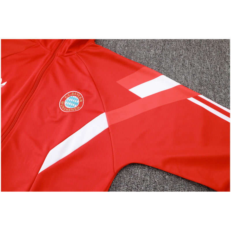 Mens Bayern Munich Jacket + Pants Training Suit Red 2024/25