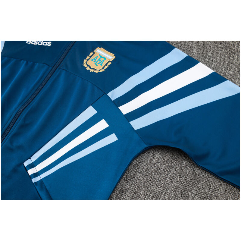 Mens Argentina Jacket + Pants Training Suit Blue 2024