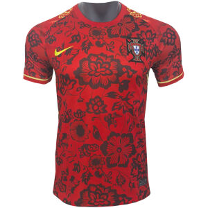 Herr Portugal Special Röd Blommig Jersey 2024