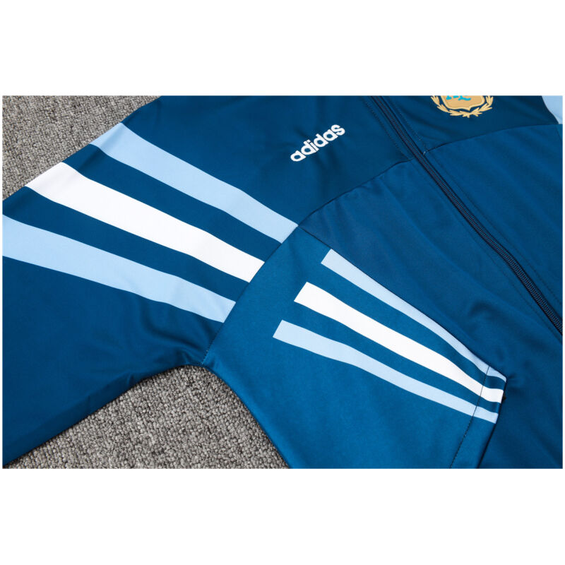 Mens Argentina Jacket + Pants Training Suit Blue 2024