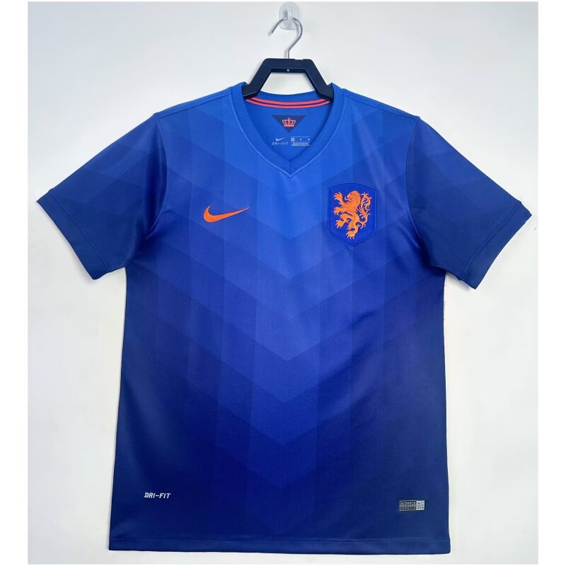 Mens Netherlands Retro Away Jersey 2014