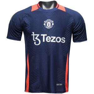 Mens Manchester United Pre-Match Navy Authentic Jersey 2024/25 – Match