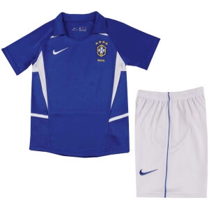 Kids Retro Brazil Away Jersey 2002