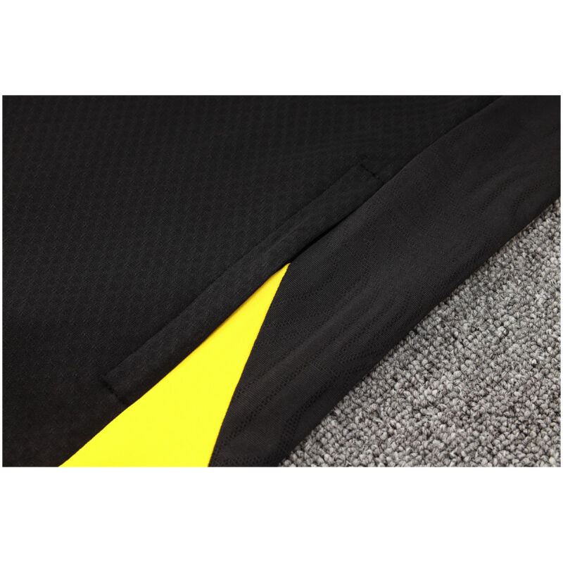 Mens Borussia Dortmund Jacket + Pants Training Suit Black 2024/25