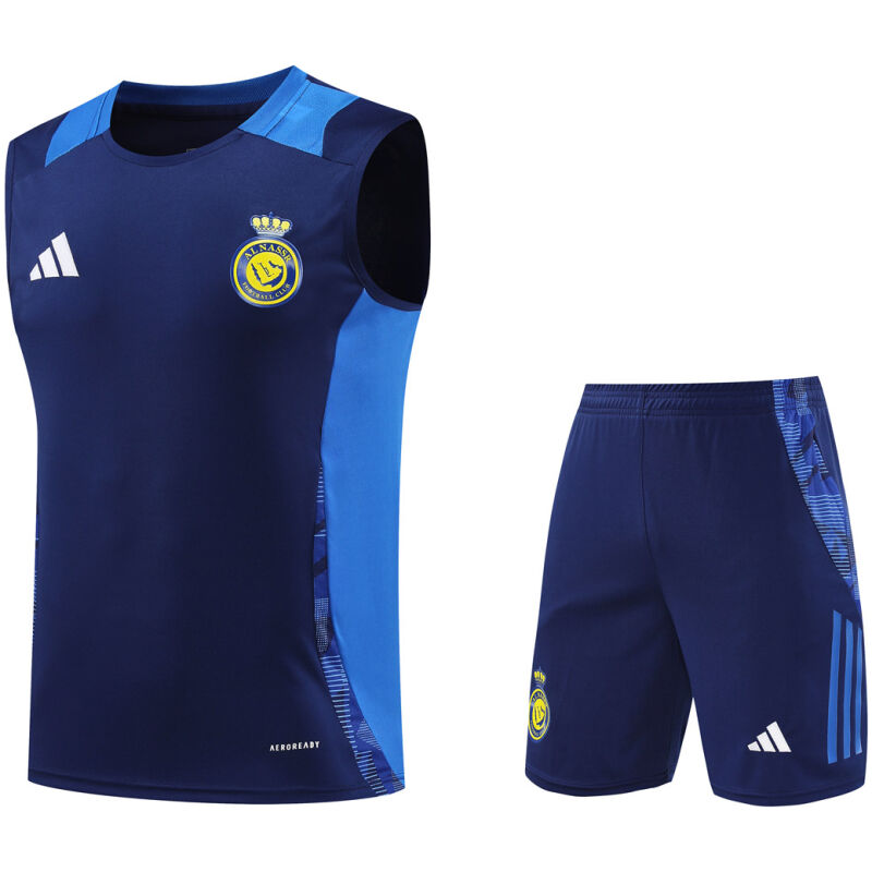 Mens Riyadh Al-Nassr Singlet Training Suit Blue 2024/25