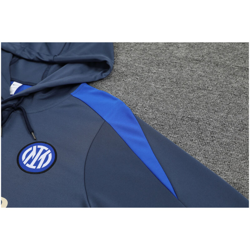 Mens Inter Milan Hoodie Sweatshirt + Pants Training Suit Royal 2024/25