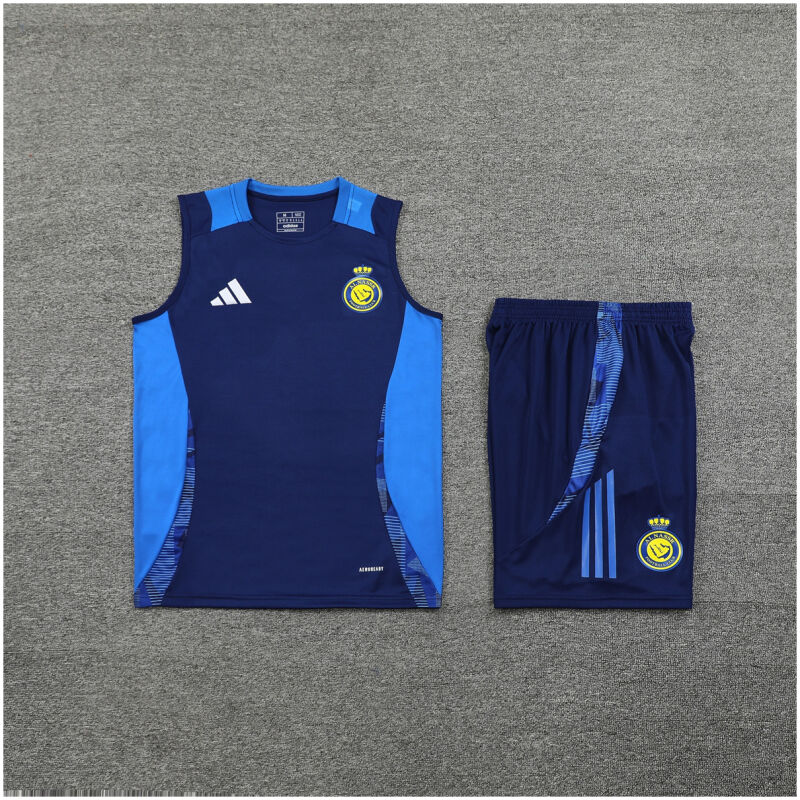 Mens Riyadh Al-Nassr Singlet Training Suit Blue 2024/25