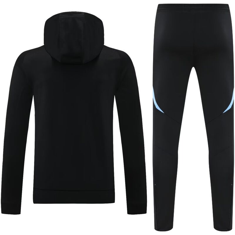 Mens Argentina Hoodie Sweatshirt + Pants Training Suit Black 2025