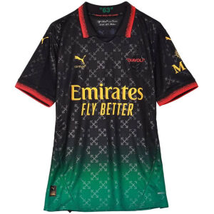 Camiseta negra de edición especial para hombre del AC Milan 2025/26