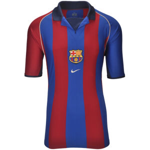 Mens Barcelona Retro Home Jersey 2001/02