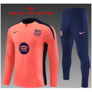 Kids Barcelona Training Suit Orange 2024/25