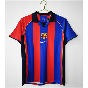 Mens Barcelona Retro Home Jersey 2001/02