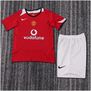 Kids Retro Manchester United Home Jersey 2005/06