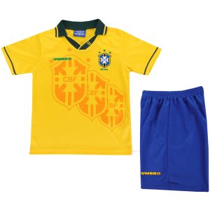 Kids Retro Brazil Home Jersey 1994