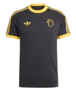 Mens Real Madrid x Jude Bellingham 3-Stripes Black T-Shirt