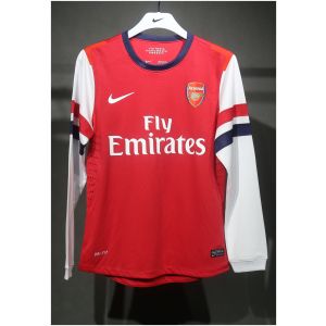 Mens Arsenal Retro Home Authentic Long Sleeve Jersey 2012/13 – Match